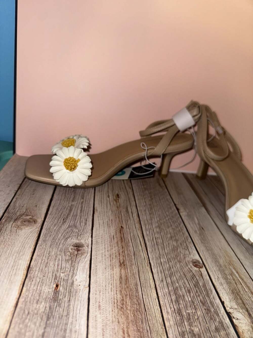 Wild Fable Women's Daisy Embellished Strappy Kitten Heels - Picture 3 of 3